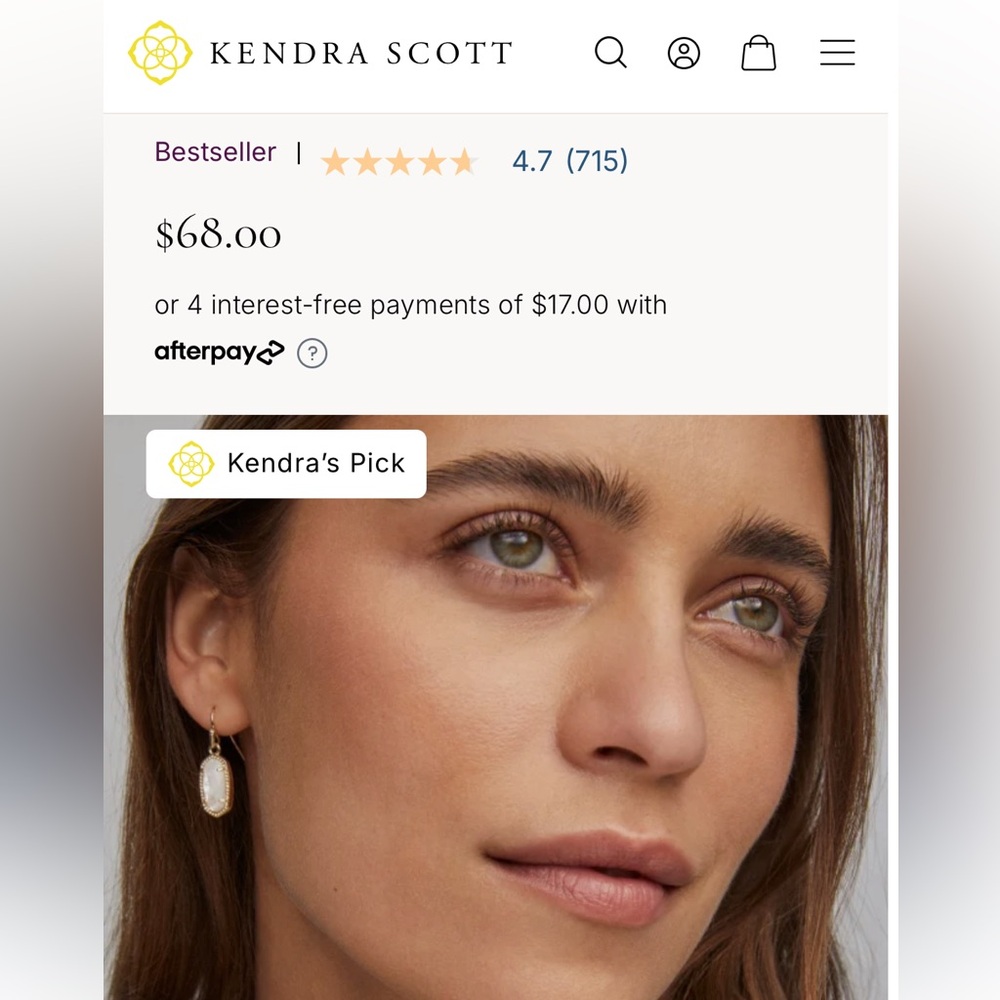 Elegant Gold and White Drop Earrings and matching necklace
